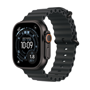 Refurbished Apple Watch Ultra 3 GPS + Cellular, 49mm Black Titanium Case with Black Ocean Band