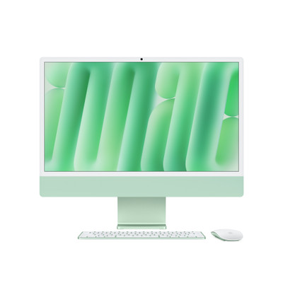 Refurbished 24-inch iMac Apple M4 Chip with 8-Core CPU and 8-Core GPU - Green