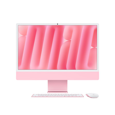 Refurbished 24-inch iMac Apple M4 Chip with 8-Core CPU and 8-Core GPU - Pink