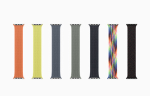 Braided Solo Loop band colors: turmeric, neon yellow, anchor blue, green gray, midnight, Pride special edition, Black Unity special edition