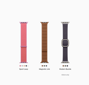 Apple Watch Series 11 GPS + Cellular, 42mm Slate Titanium Case with Forest Sport Loop