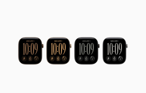 Apple Watch Series 12, aluminum case, available colors: dark bronze, light gold, black, space gray