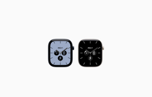 Apple Watch Series 12, ceramic case, available colors: night blue, pearl white