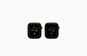 Apple Watch Series 12, titanium case, available colors: natural, radiant gold