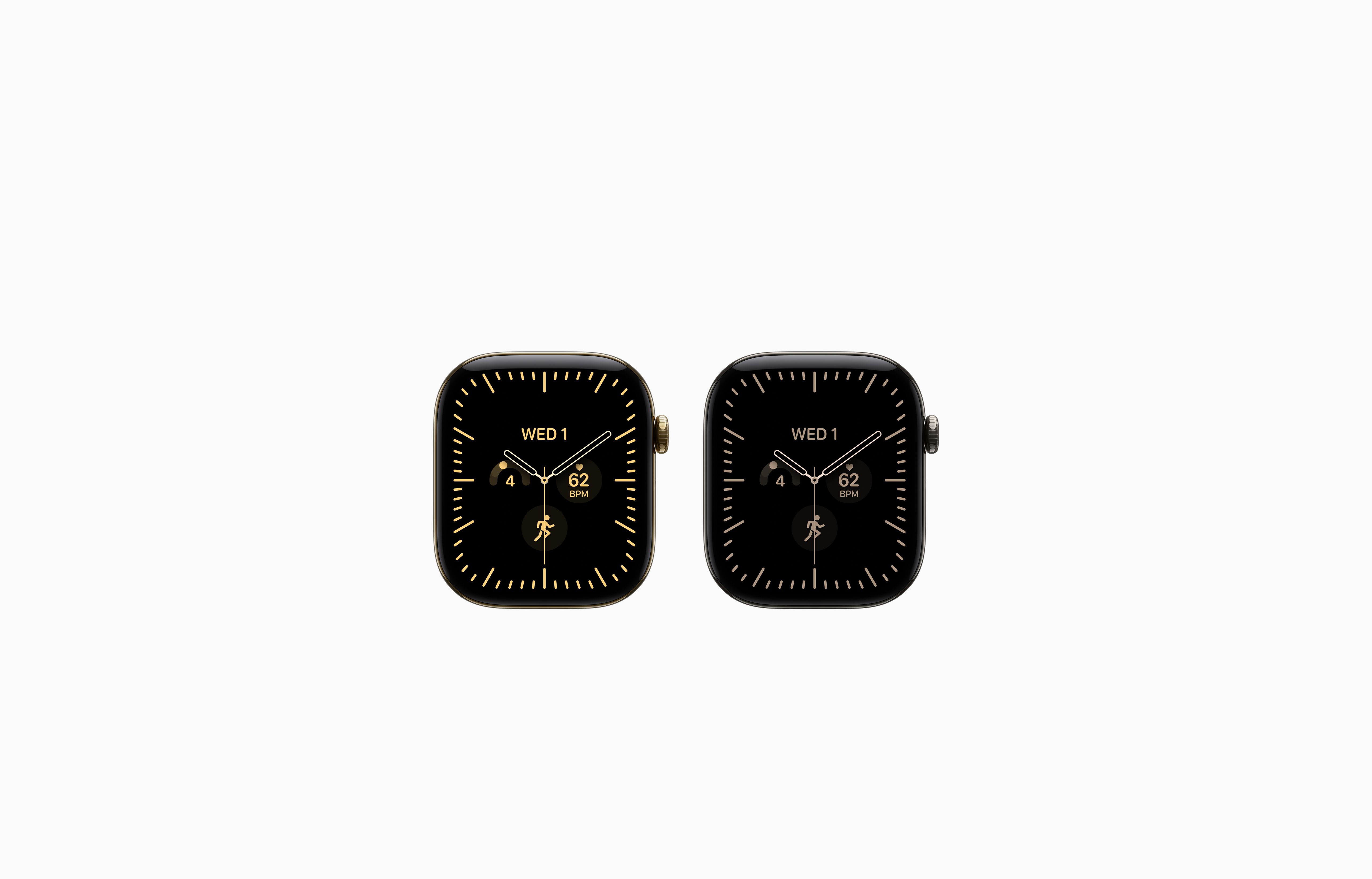 Apple Watch Series 12 84 Apple Watch Series 12, titanium case, available colors: natural, radiant gold
