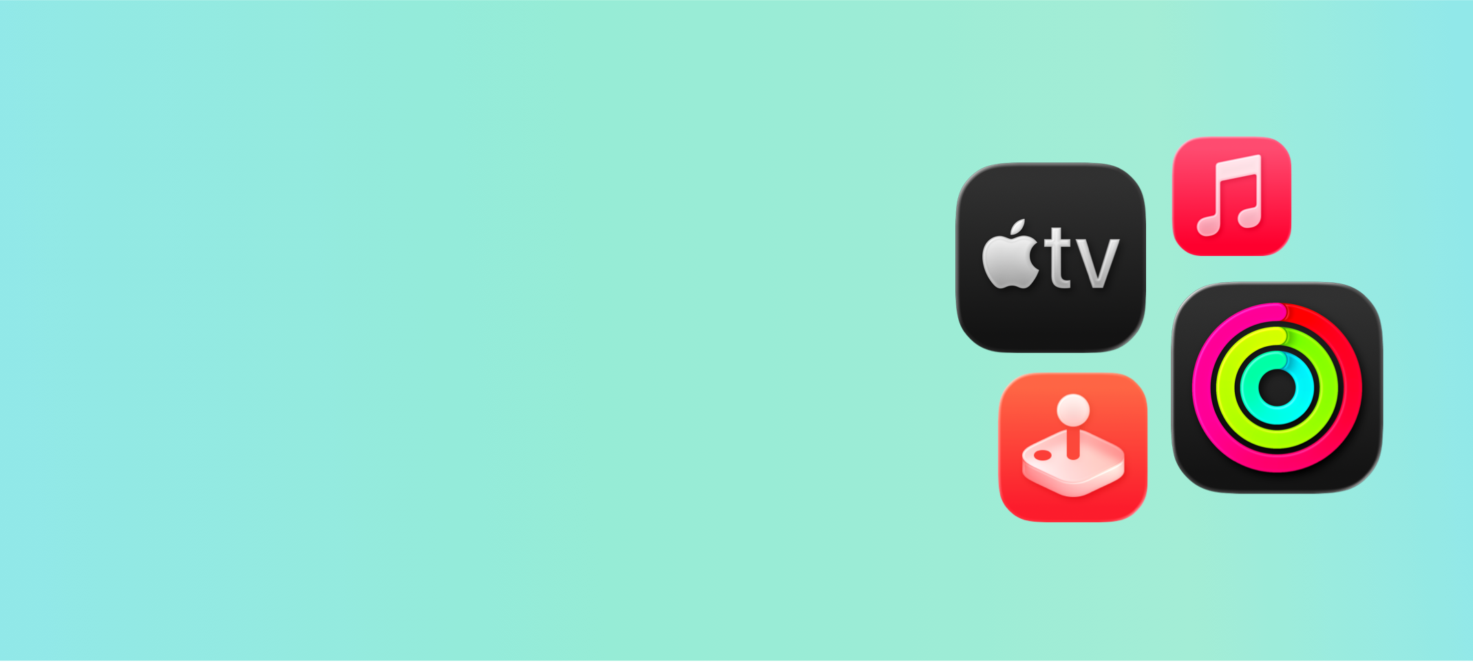 Apple TV, Apple Music, Apple Arcade, Apple Fitness+