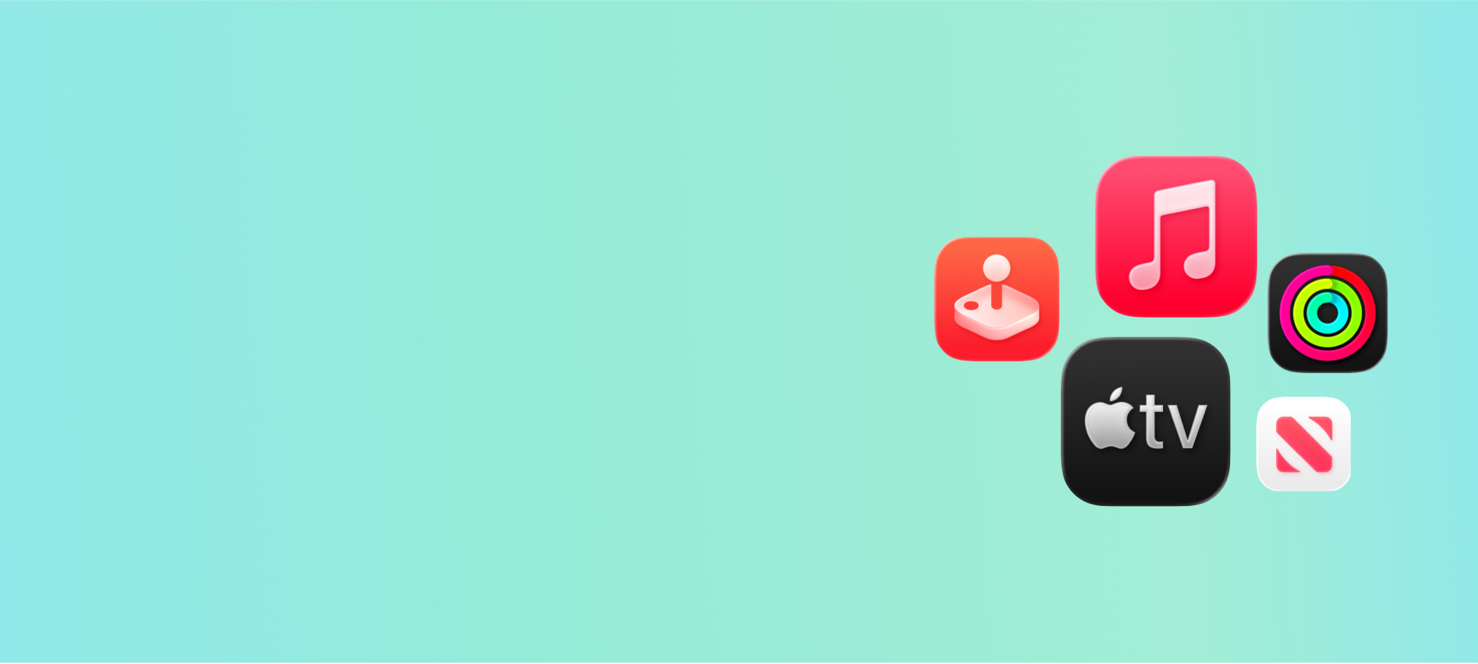 Apple TV, Apple Music, Apple Arcade, Apple News+, Apple Fitness+