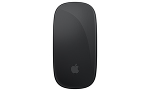 Magic Mouse, Black, Apple logo, curved design