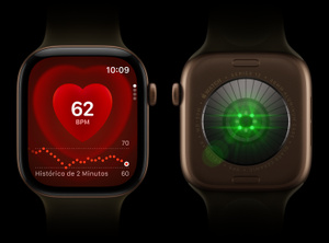 Apple Watch heart rate sensor