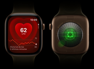 Apple Watch heart rate sensor