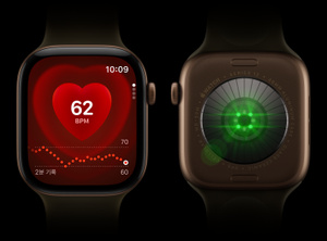 Apple Watch heart rate sensor
