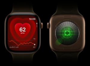 Apple Watch heart rate sensor