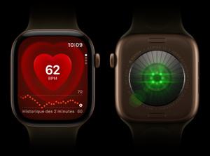 Apple Watch heart rate sensor