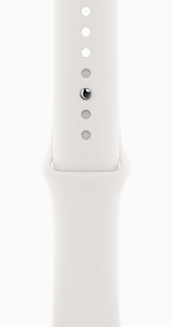 Apple Watch Series 6 GPS 44mm Silver Aluminum Case with White Sport Band (M00D3)