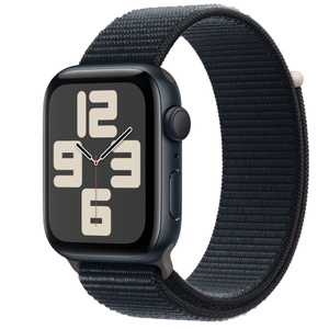 Apple Watch SE GPS, 44 mm Aluminiumgehäuse Mitternacht, Sport Loop 