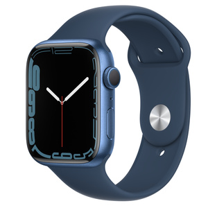 Apple Watch Series 7 GPS, 45mm Blue Aluminium Case with Abyss Blue Sport Band - Regular - Apple (IN) Apple Watch Series 7 GPS, 45mm Blue Aluminium Case with Abyss Blue Sport Band - Regular - Apple (IN)