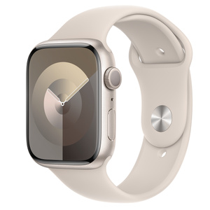 Apple Watch Series 9 GPS, 45 mm Aluminiumgehäuse Polarstern 