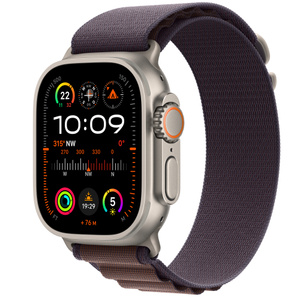 Apple Watch Ultra 2 GPS + Cellular, 49 mm Titan­gehäuse, Alpine Loop