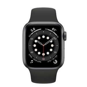 Refurbished Apple Watch Series 6 GPS, 40mm Space Grey Aluminium Case with  Black Sport Band - Apple (UK)