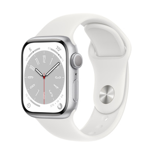 Refurbished Apple Watch Series 8 GPS, 41mm Silver Aluminum Case  