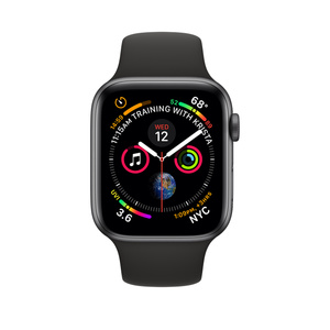 apple watch series 4 silver with black band