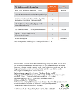 Microsoft Office 365 Business Premium 1 Jahres Abonnement