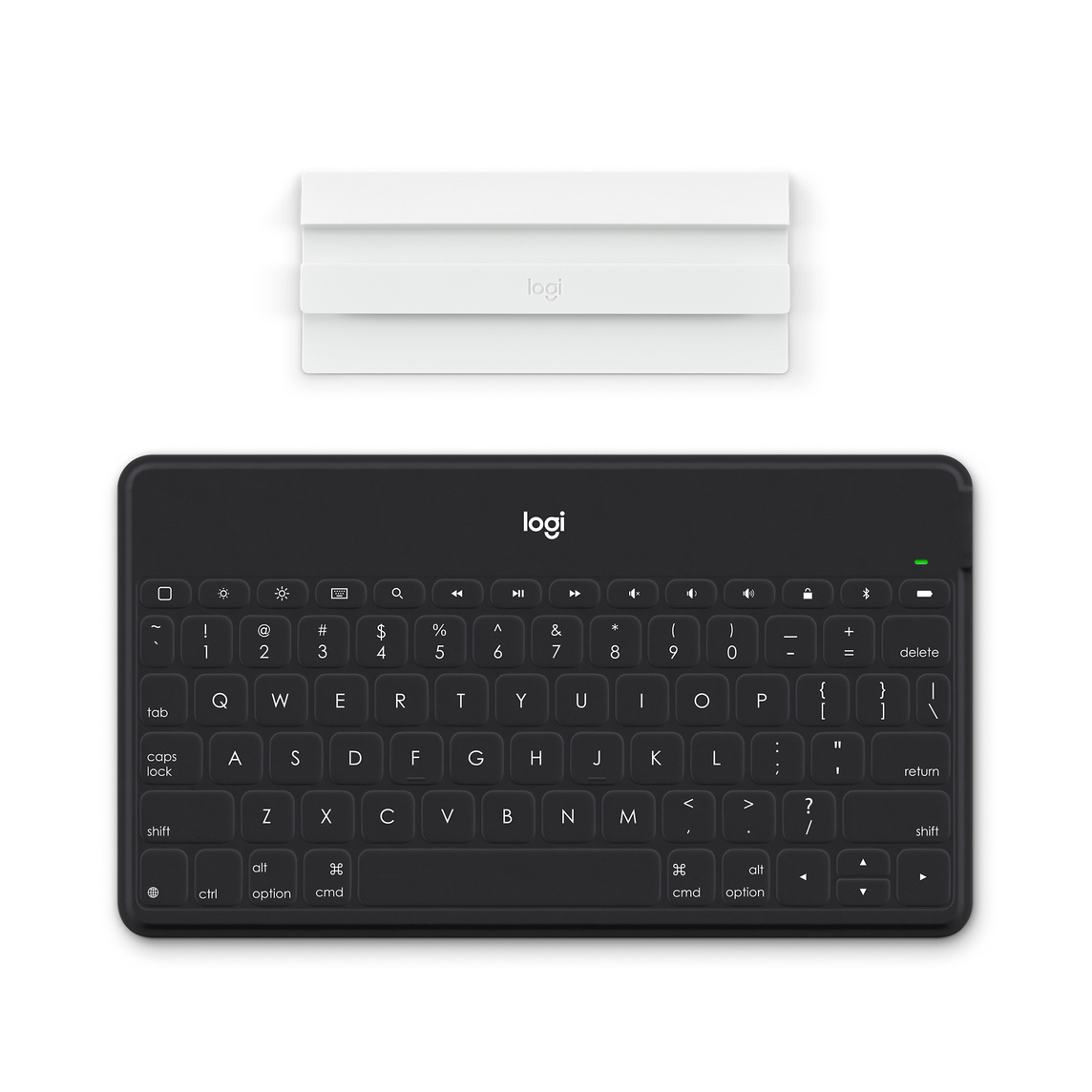 Logitech Keys To Go Ultra Slim Tastatur Mit Iphone Stander Apple At