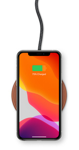 Native Union Drop Leather Wireless Charging Pad 7 5w Tan Apple Ae