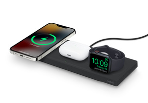 Belkin BOOST↑CHARGE™ PRO 3-in-1 Wireless Charging Pad With MagSafe ...