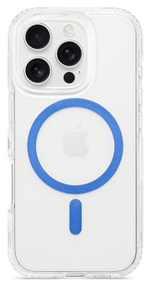 Coque Odeydo Bleue Pour IPhone 16 Pro - Antichoc Avec Anneau Magnétique - Installation Facile