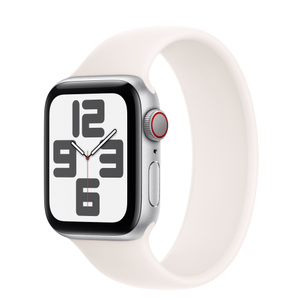 Apple Watch SE GPS + Cellular, 40 mm Aluminiumgehäuse Silber, Solo 