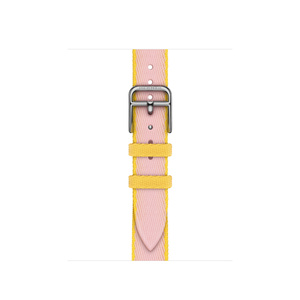 Apple Watch Hermès – 42 mm Twill Jump Attelage Single Tour Rose Sakura ...