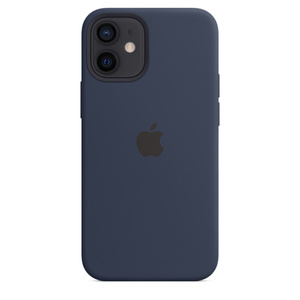 Iphone 12 Mini Silicone Case With Magsafe Deep Navy Apple Uk