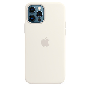iPhone 12 | 12 Pro Silicone Case with MagSafe- White - Apple (UK)