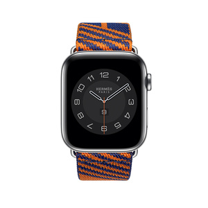 orange hermes apple watch band