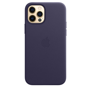 Iphone 12 12 Pro Leather Case With Magsafe Deep Violet Apple Uk