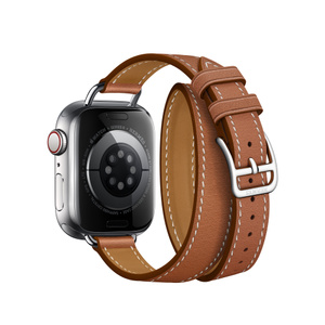 Apple Watch Hermès - 41 mm Attelage Double Tour Lederarmband Gold - Apple  (DE)