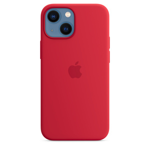 Iphone 13 Mini Silicone Case With Magsafe Product Red Apple Uk