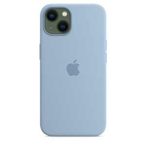 Iphone 13 Silicone Case With Magsafe Blue Fog Apple Uk