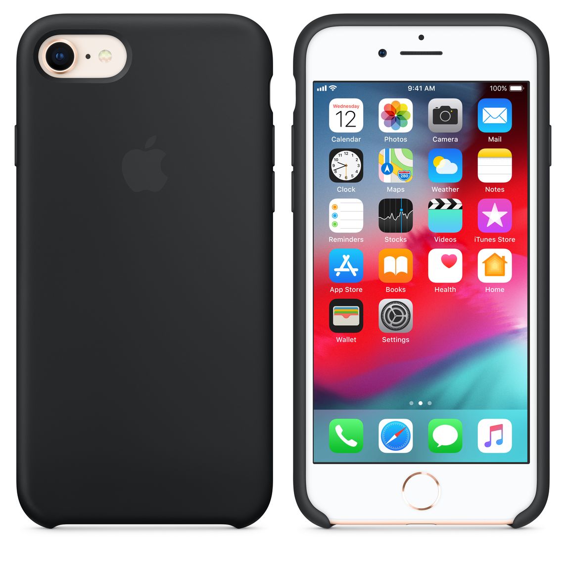 coque iphone 7 noir et or