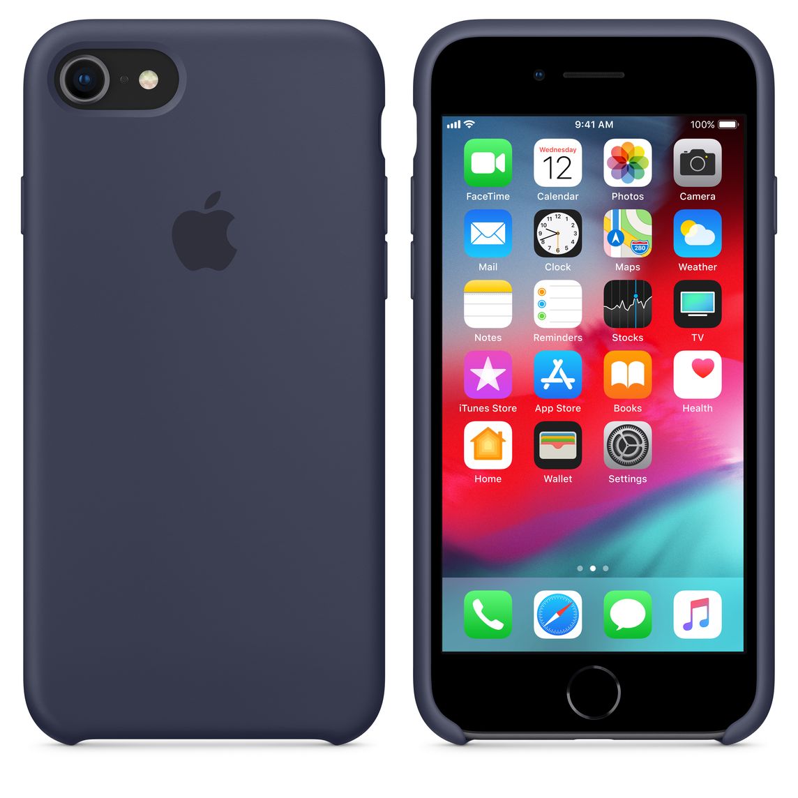 coque silicone iphone 7 bleu nuit