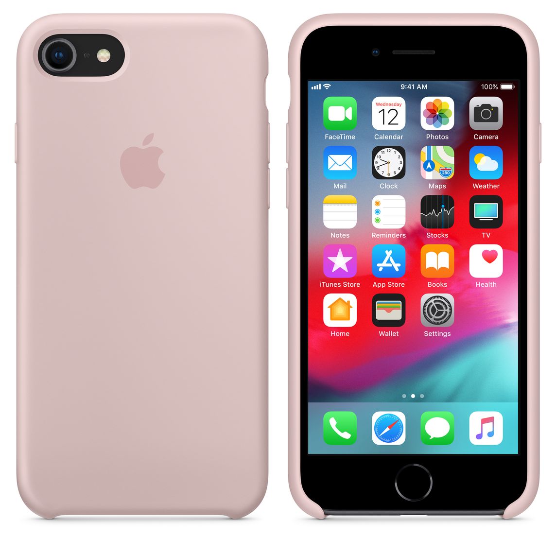 coque iphone 7 rose pale