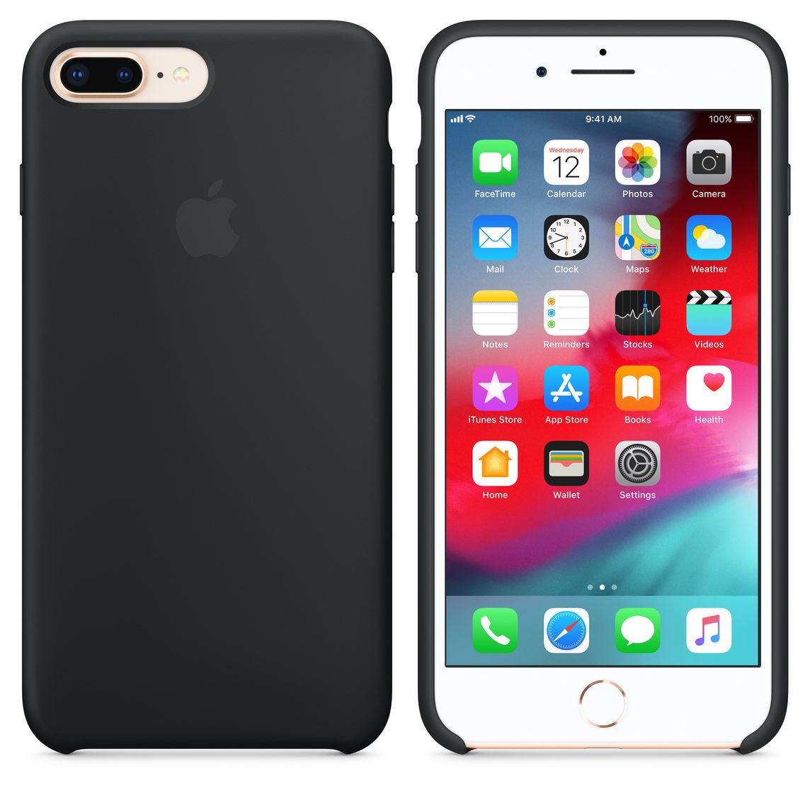 Iphone 8 Plus 7 Plus Icin Silikon Kilif Siyah Apple Tr