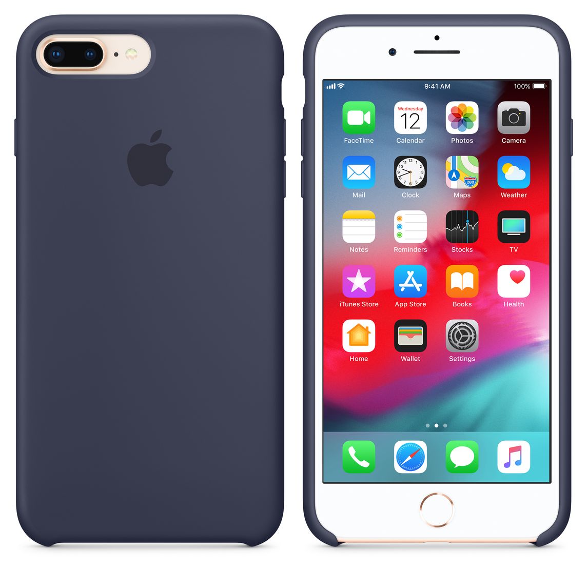 coque iphone 8 plus bleu nuit