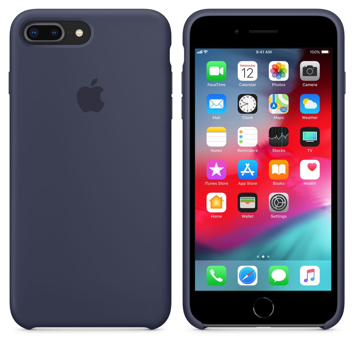 coque iphone 8 plus bleu nuit