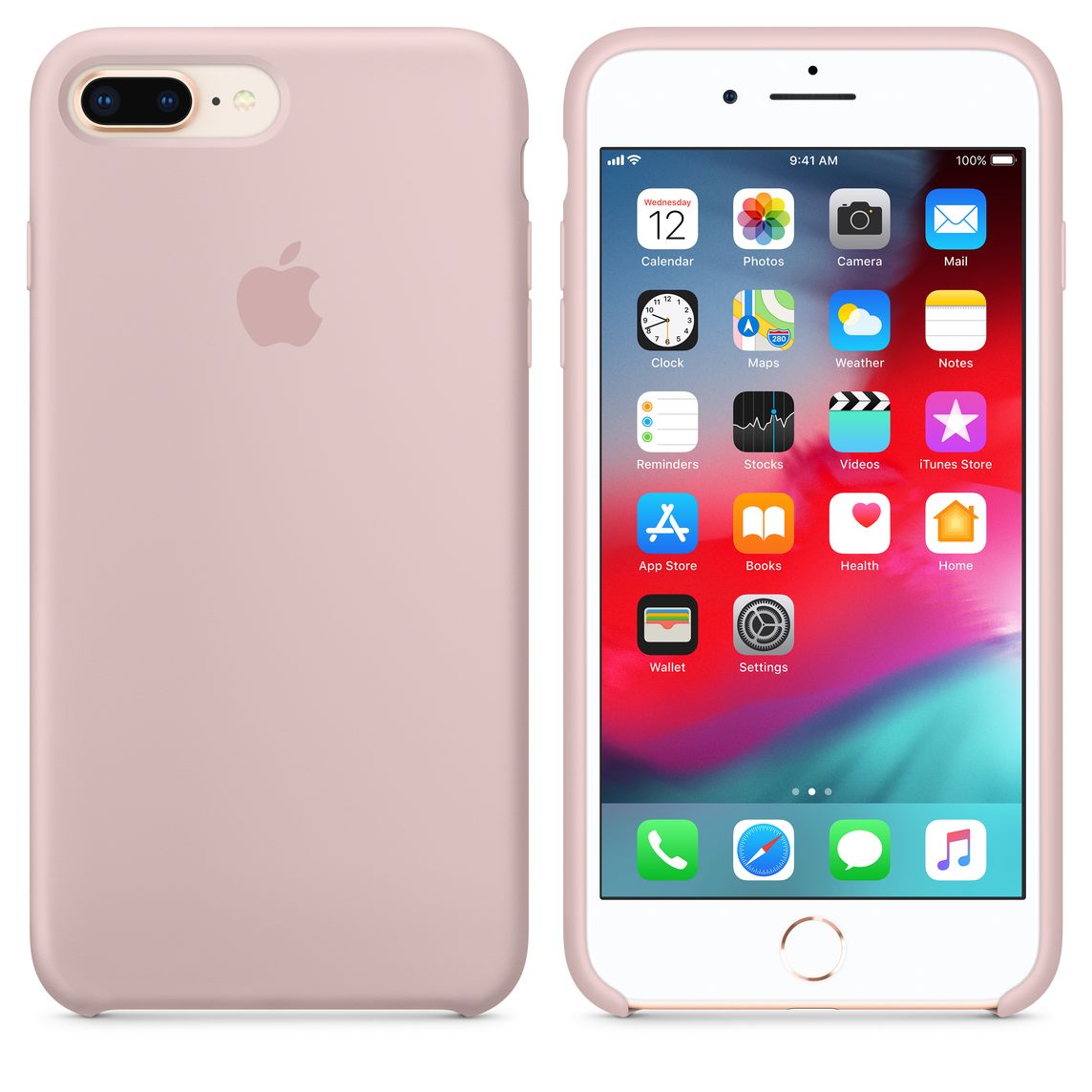 siliconenhoesje voor iphone 8 plus 7 plus rozenkwarts