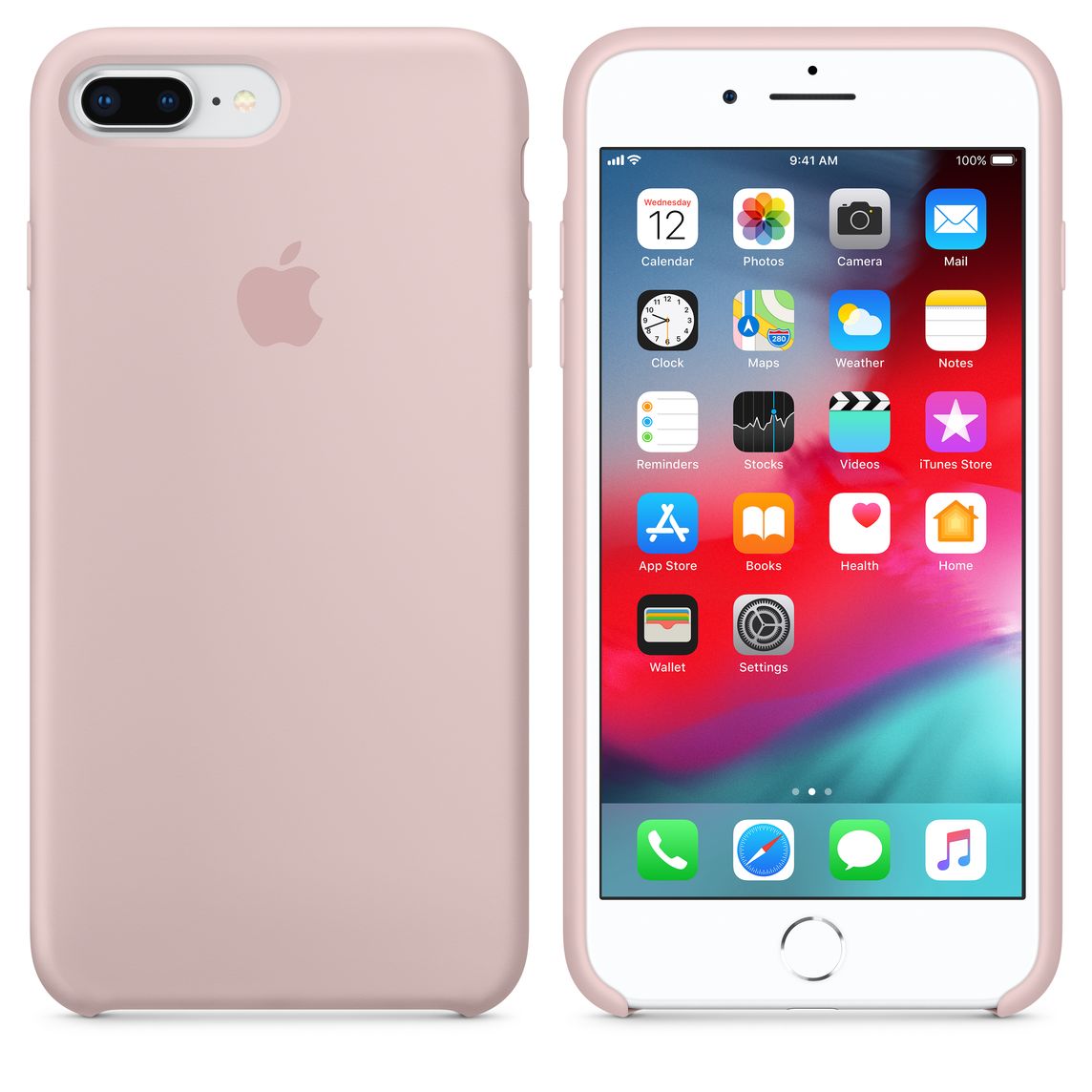 siliconenhoesje voor iphone 8 plus 7 plus rozenkwarts
