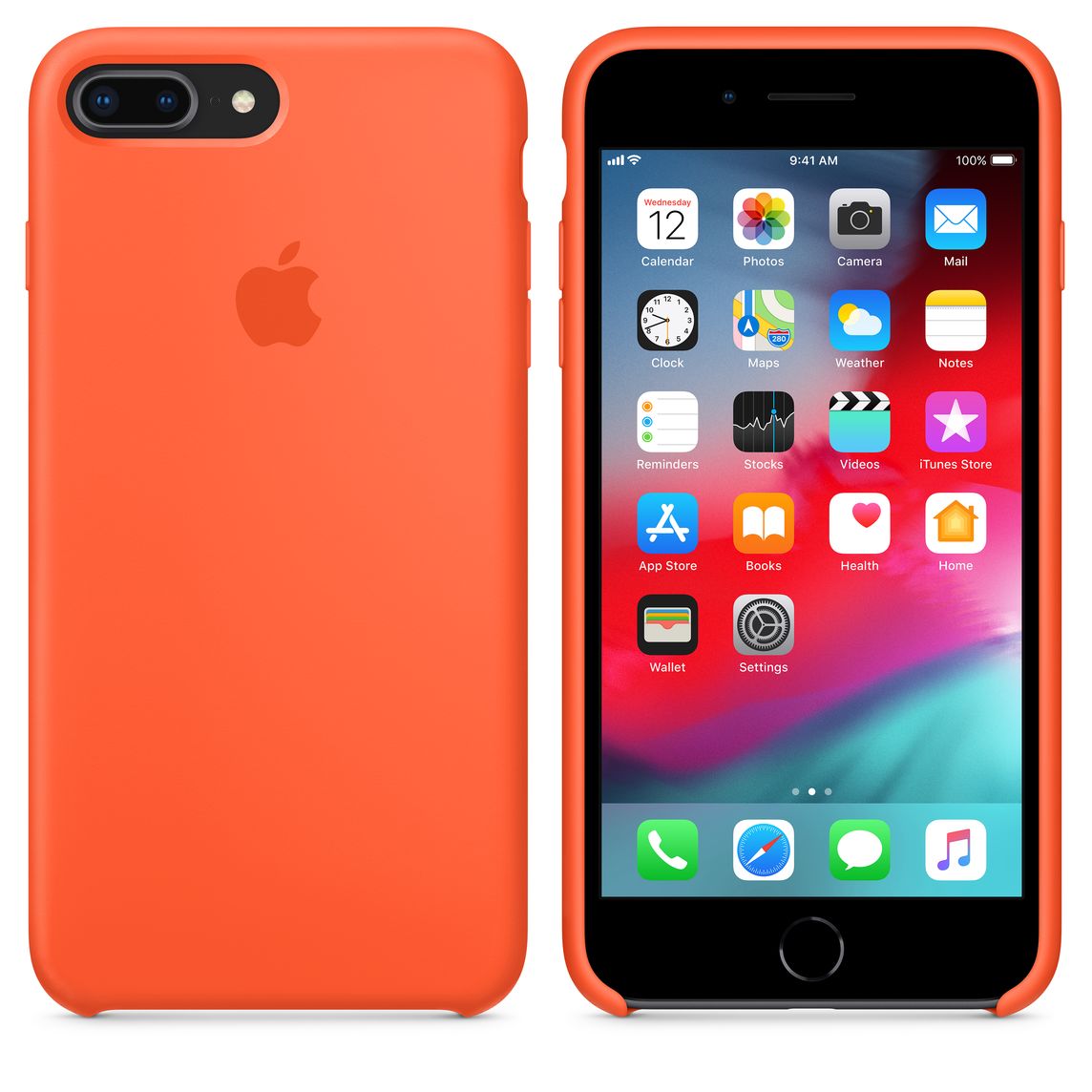 coque iphone 8 plus orange