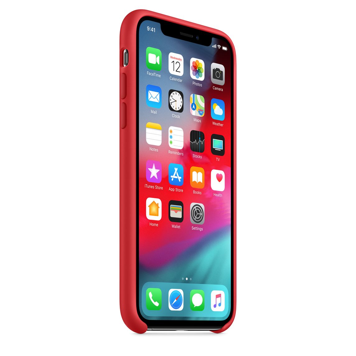 coque silicone rouge iphone xs