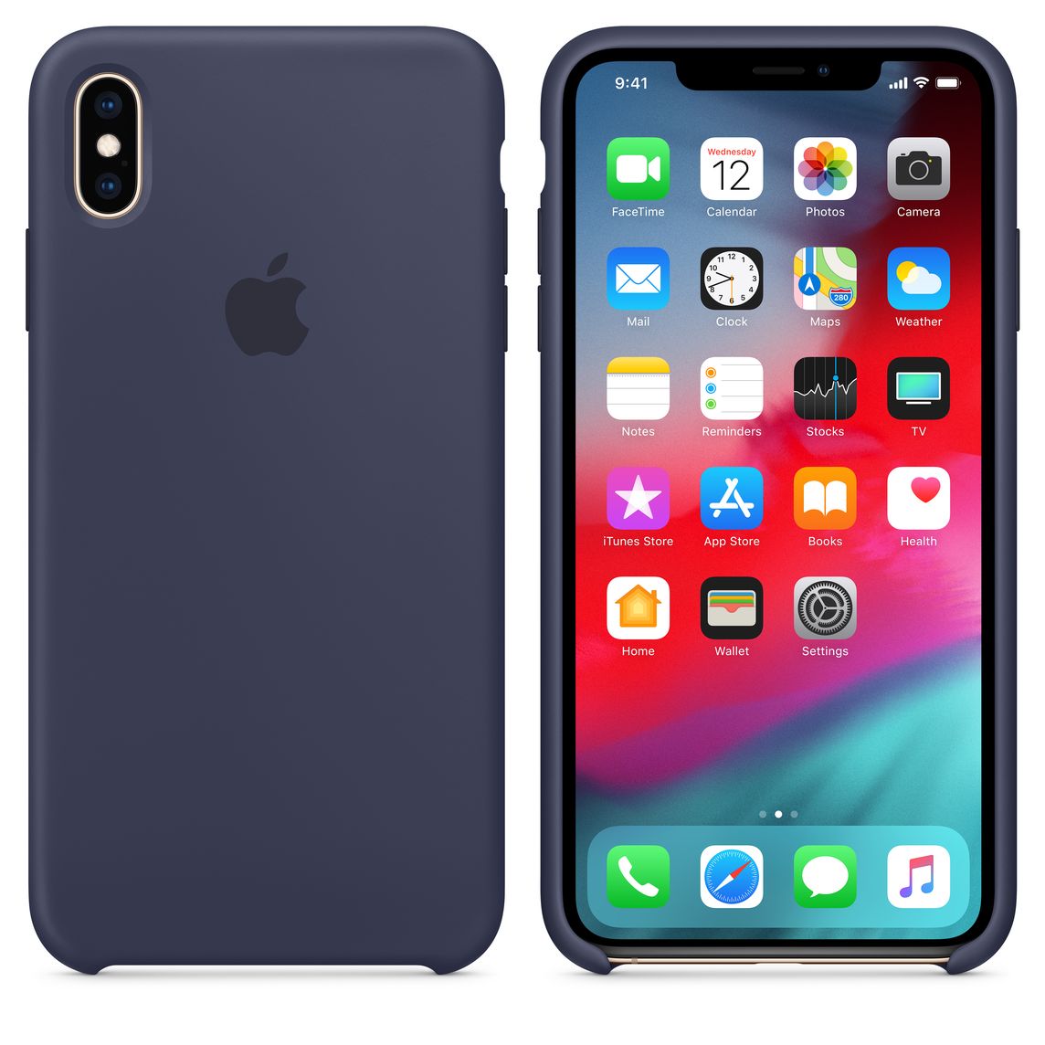 coque iphone xs max bleu nuit